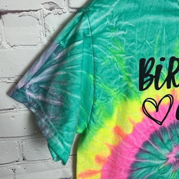 Birthday Girl Age 9 Tie Dye Tee - Picture 6 of 13